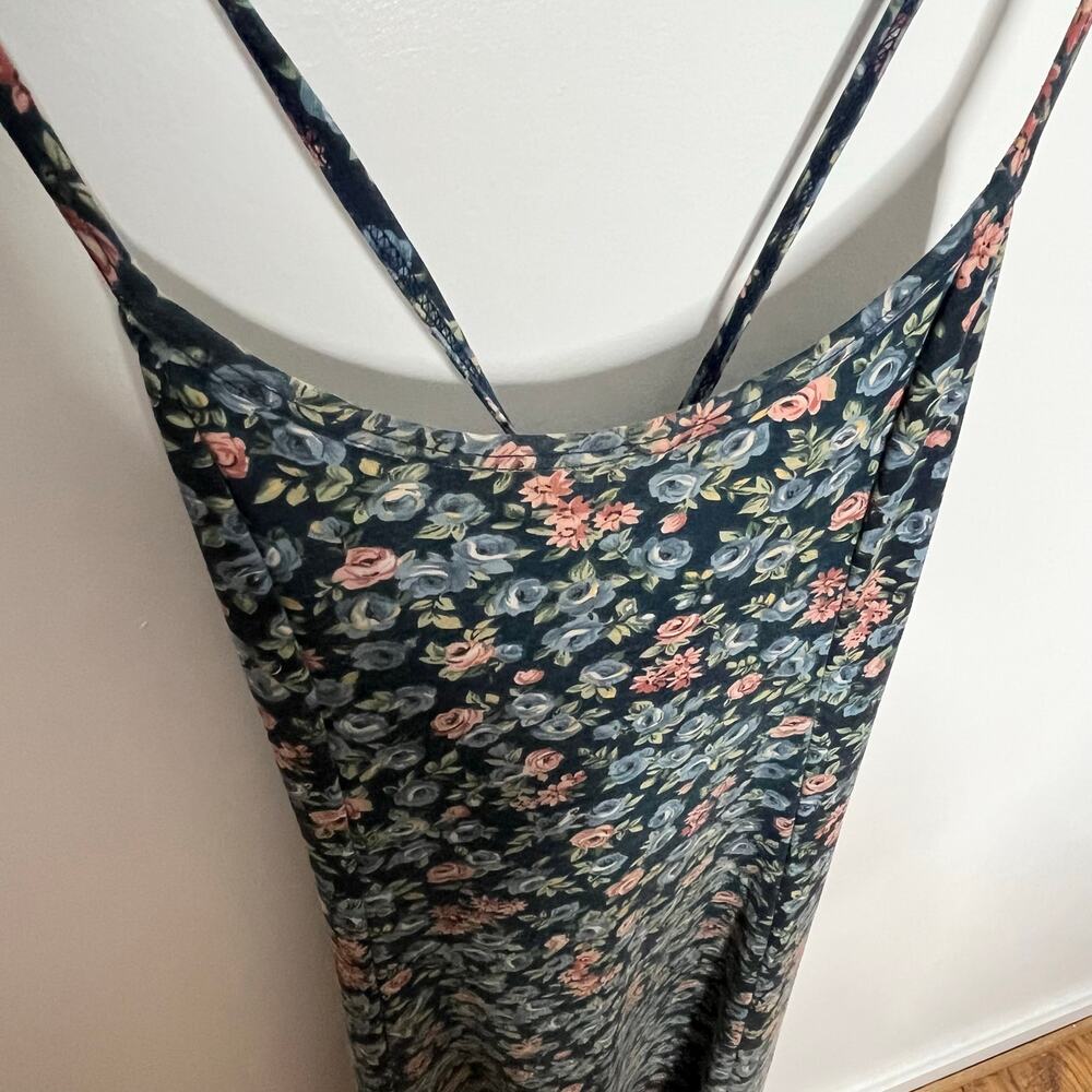 Vintage 90's Y2K No Boundries Midi Dress Womens Medium Ditsy Floral Cottage - Picture 6 of 11